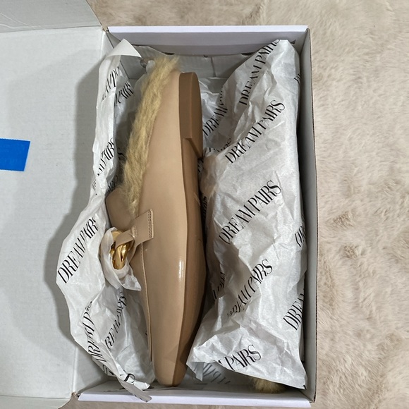 ๐ DREAM PAIRS Chain Loafer Mules with Fur Closed Toe Slip On With ๐ฆ - Picture 11 of 12